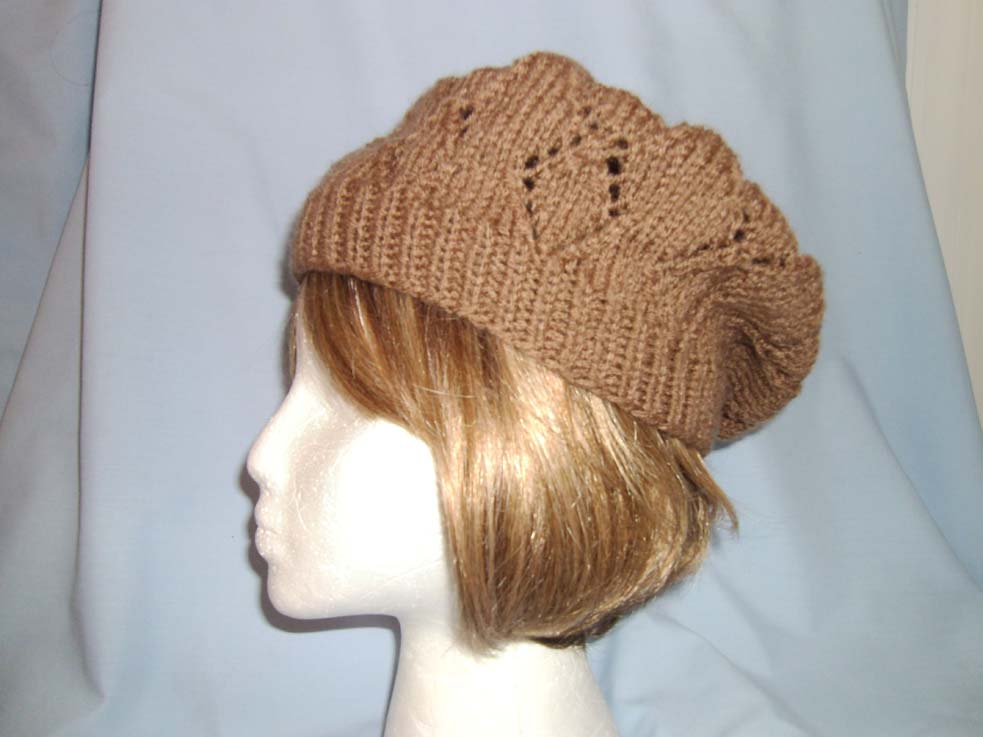 winter white mohair beanie