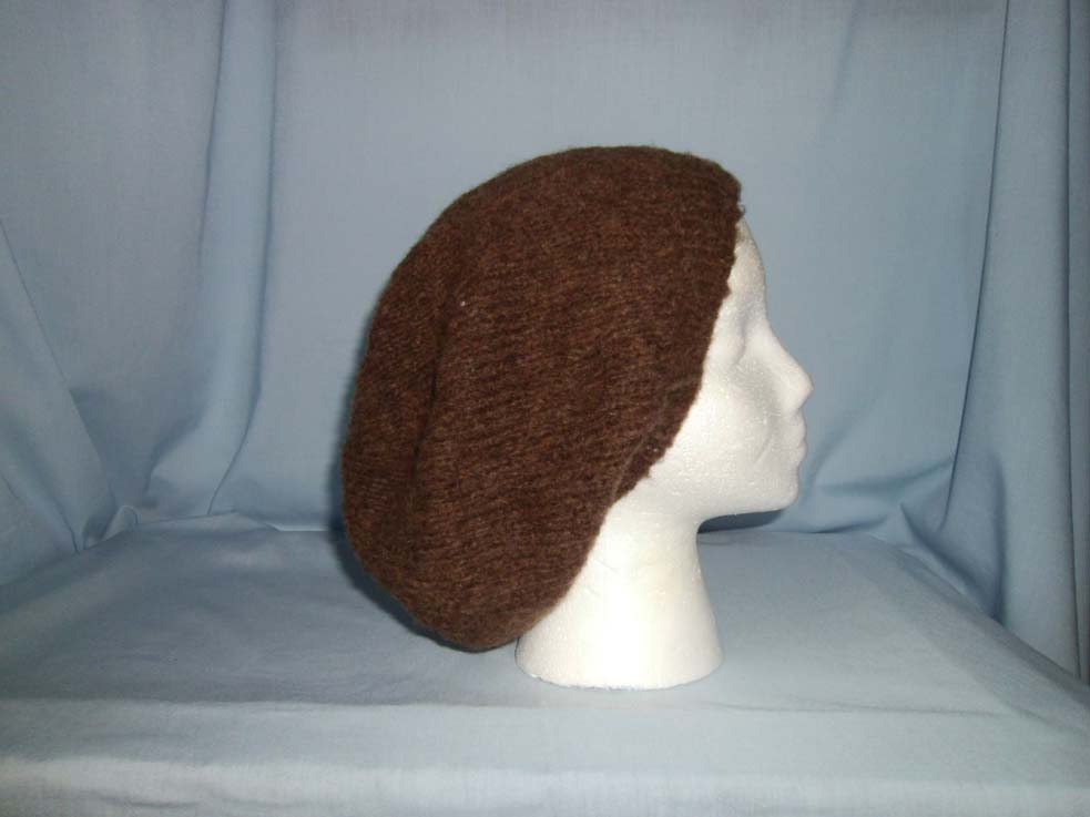winter white mohair beanie